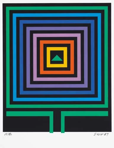 CHRISTMAS CARD by Patrick Scott, 1987, screenprint (no. 12 from an edition of 50), sold Dec 2007