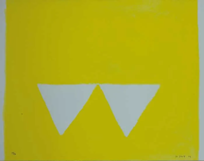 William Scott, SECOND TRIANGLES, 1972, screenprint (no. 43 from an edition of 72)