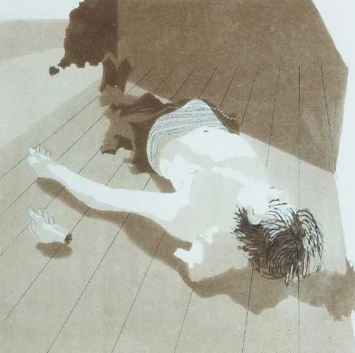 SEVERED HAND by Patrick Proctor, 1988, etching with aquatint (artist's proof), offered Dec 2007