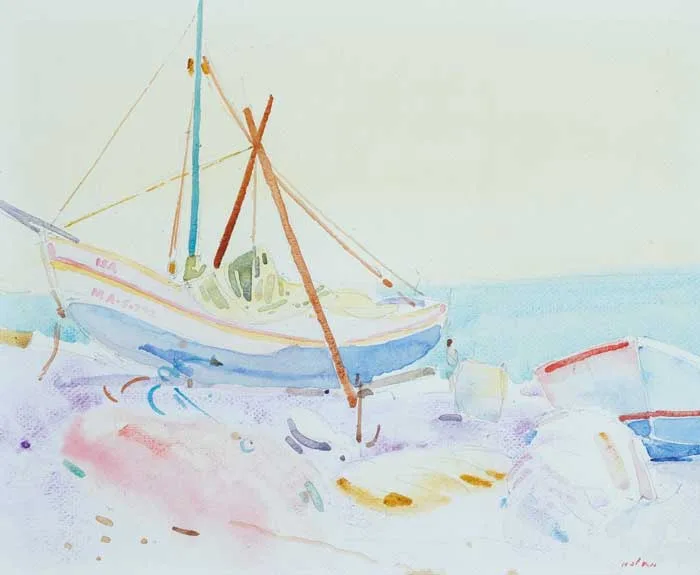 MEDIODIA by James Nolan, watercolour over pencil, sold Dec 2007