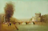 Anthony Robert Klitz, VIEW OF THE FOUR COURTS, DUBLIN