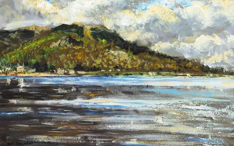 Patric Stevenson, ROSTREVOR, CARLINGFORD LOUGH, oil on board