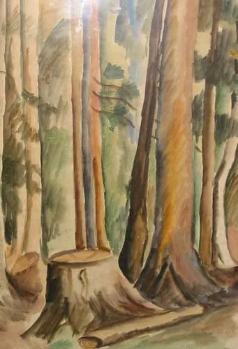 Moila Powell, IN A KASHMIR FOREST, 1939, watercolour