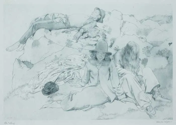 William Orpen, AFTER BATHING, 1913, photogravure