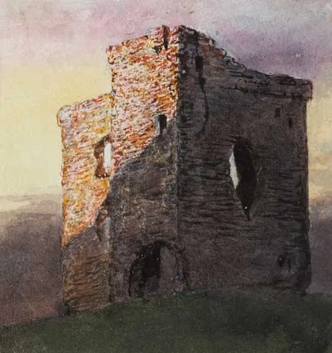 Charles J. Ryan, TIMMINS CASTLE, COUNTY DUBLIN and VARIOUS OTHER VIEWS IN COUNTIES DUBLIN AND KILDARE (SET OF SEVEN), watercolour on paper (one framed, six unframed)