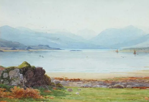 KILLARNEY LAKES, COUNTY KERRY by Captain George Drummond Fish, watercolour, offered Dec 2007