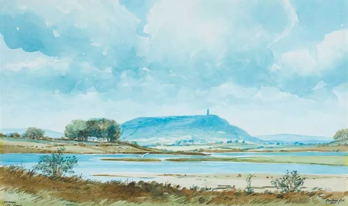 SCRABO, COUNTY DOWN by Rowland Hill, 1937, watercolour with pen and ink, offered Dec 2007