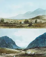 Rowland Hill, MOURNE MOUNTAINS, DUNDRUM and SILENT VALLEY, MOURNE MOUNTAINS, 1938 (A PAIR)