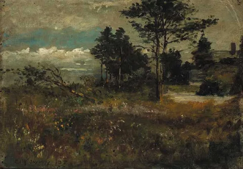LANDSCAPE SKETCH by Eugene Joseph McSwiney, 1905, oil on panel, offered Dec 2007