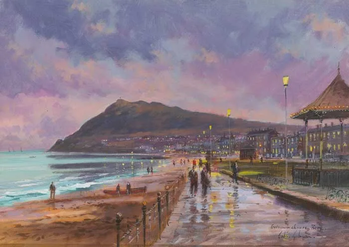 EVENING SHOWER, BRAY by Colin Gibson, oil on board, sold Dec 2007
