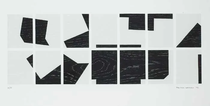 Michael Warren, UNTITLED, 1995, woodblock print (no. 4 from an edition of 25)