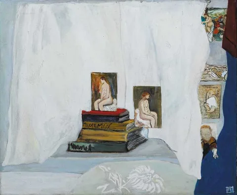 FATIMA MANSIONS INTERIOR by Finola Graham, oil on canvas, offered Dec 2007
