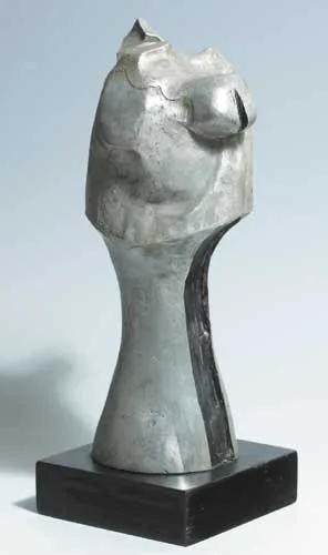 UNTITLED by Brian King, carved wood with painted finish, offered Dec 2007