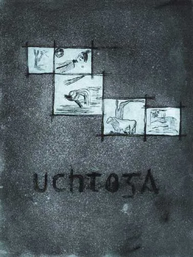 UCHTóGA by Finola Graham, 1983, etching (no. 2 from an edition of 10), sold Dec 2007
