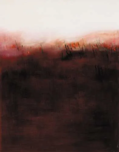 Maria Charleton, FIRE-GLOW, oil on board