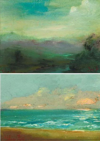 Adam Kos, COUNTY WICKLOW and IRISH SEA (A PAIR), 2007, oil on canvas