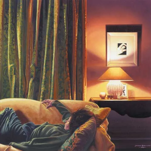 John Devlin, INTERIOR, 2001, gouache