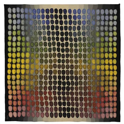 Louis le Brocquy, TAIN TAPESTRY: CÚCHULAINN VI, 1977, Aubusson wool tapestry (no. 1 from an edition of 9)
