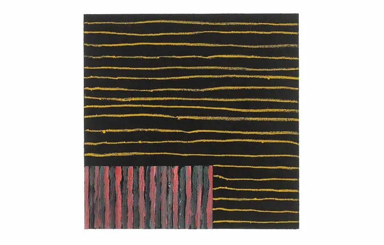 UNTITLED NO. 9 by Sean Scully, 1982, oil, acrylic and oil stick on paper, sold Apr 2008