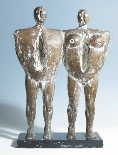 VICTIMS by John Behan, bronze on marble base; edition of 6, offered Apr 2008