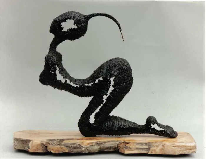 SENSATIONS by Orla de Brí, 1999, cast bronze and steel on Irish ewe base, sold Apr 2008