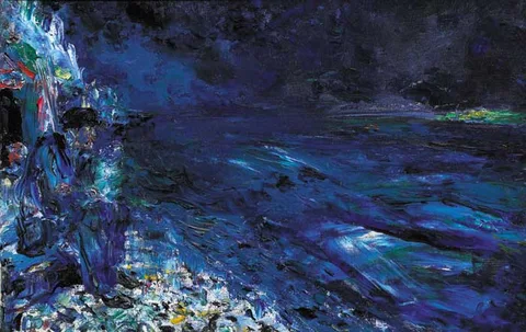 Jack Butler Yeats, RIVER MOUTH, 1946, oil on canvas