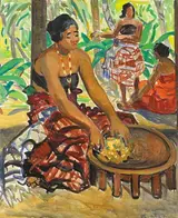 Mary Swanzy, PREPARING THE MEAL, SAMOA