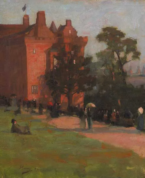 BISHOPS PALACE, GLASGOW by John Lavery, 1888, oil on canvas, offered Apr 2008