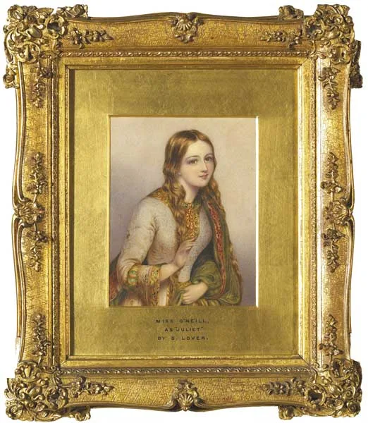 Samuel Lover, MISS O'NEILL AS 'JULIET', watercolour with gum arabic