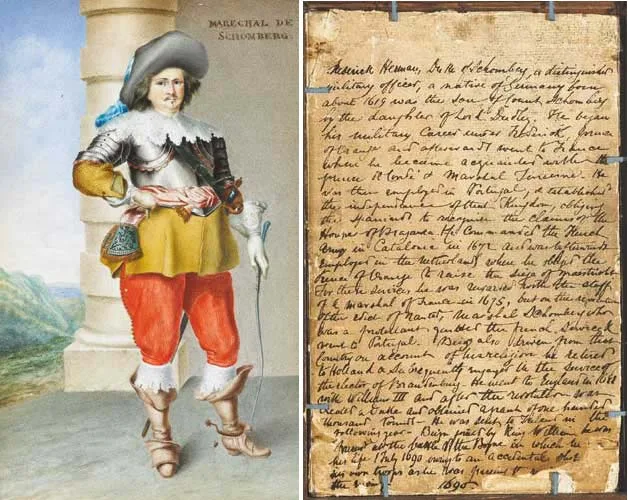 Jan van Rossum, MARECHAL DE SCHOMBERG, c.1615-90, watercolour on paper
