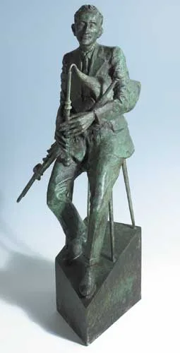 Éamonn O'Doherty, STUDY OF THE PIPER SEAMUS ENNIS, 2007, bronze (no. 1 from an edition of 9)