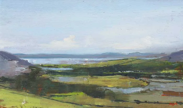 THE BURREN by Martin Mooney, 2005, oil on panel, sold Feb 2008