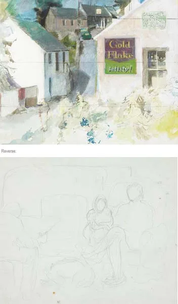 RAMELTON, COUNTY DONEGAL by Tom Carr, watercolour, pencil and pen and ink on paper, sold Feb 2008