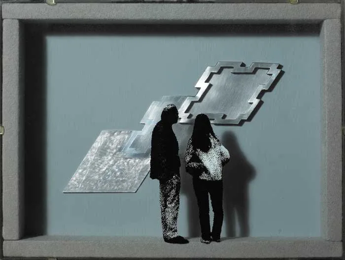 Robert Ballagh, BRIAN KING BOX, 1974, mixed media