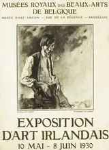 William Orpen, ORIGINAL POSTER FOR THE EXPOSITION D'ART IRLANDAISE, BELGIUM