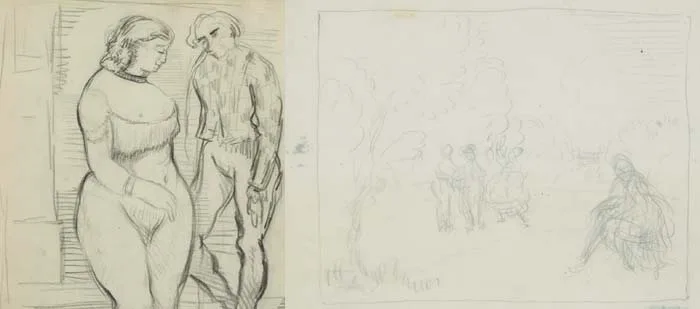 SLADE SCHOOL STUDY by William Orpen, pencil, offered Feb 2008