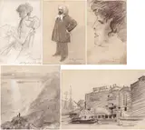 Sir Robert Staples, 12th Baronet, AN ARCHIVE OF PORTRAIT AND LANDSCAPE SKETCHES