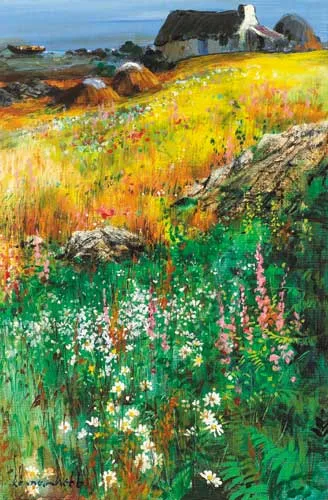 EVENING LIGHT by Kenneth Webb, oil on canvas, sold Feb 2008