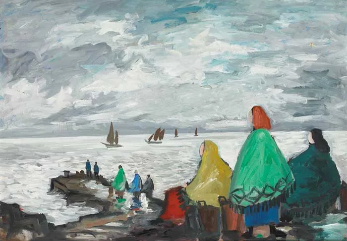 COMING HOME by Markey Robinson, oil on board, offered Feb 2008