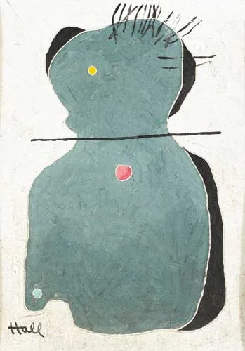 UNTITLED by Kenneth Hall, circa 1940, oil on canvas board, sold Feb 2008