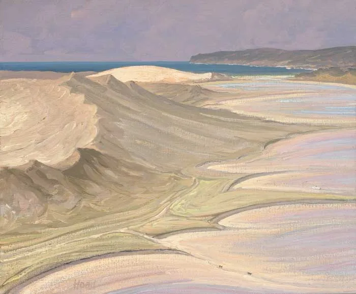 Jeremiah Hoad, SAND DUNES, DOOEY, COUNTY DONEGAL, oil on canvas