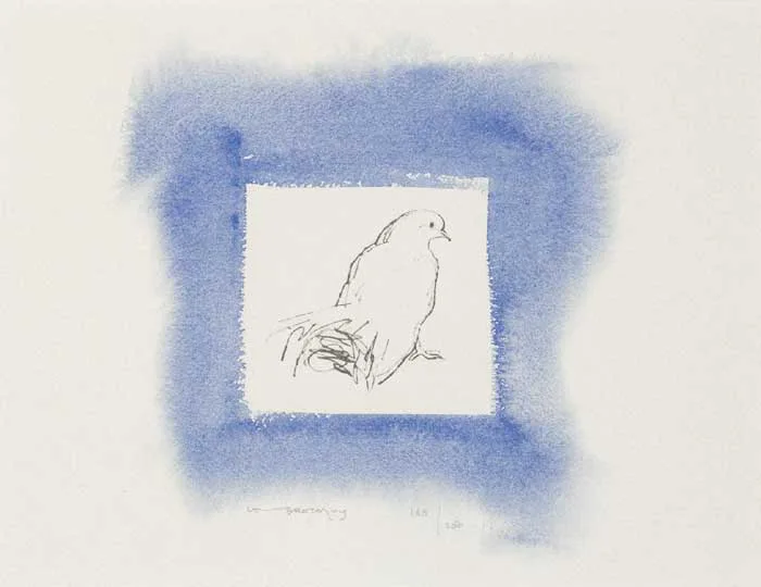 PEACE DOVE by Louis le Brocquy, limited edition photo-lithograph, sold May 2007