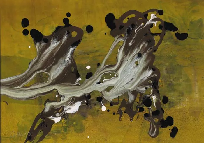 DRIFTING by Gerald Davis, 1997, oil on board, sold May 2007
