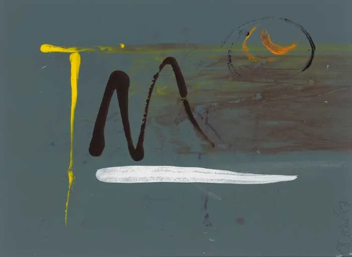 WHITE FLASH by Gerald Davis, 1987, oil on board, offered May 2007