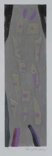 GREY AND BLACK by Tony O'Malley, 1997, carborundum and relief (no. 2 from an edition of 40), offered May 2007