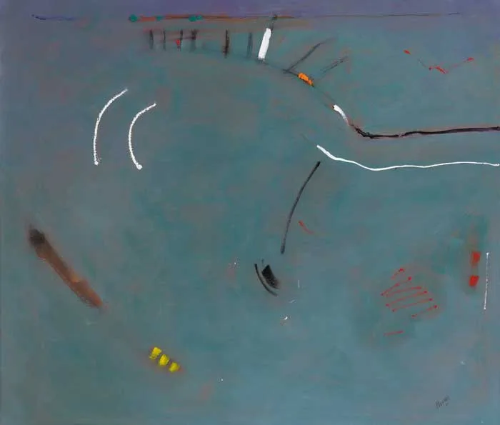 BOAT by Mike Fitzharris, 2001, oil on board, sold May 2007