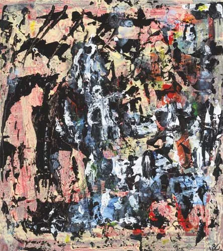 VERTIGO by John Kingerlee, 2004, mixed media on paper, offered May 2007