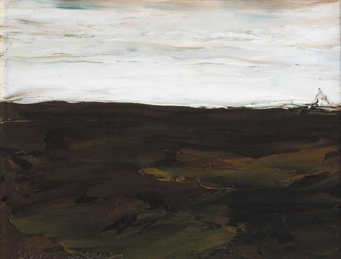 BOGLAND by Seán McSweeney, 1979, oil on board, sold May 2007