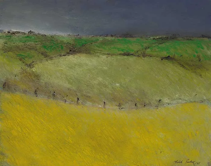 Michelle Souter, SUMMER LANDSCAPE, WICKLOW, 1985, oil on paper