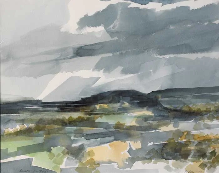 Liam ó Broin, BURREN, COUNTY CLARE, 1999, watercolour